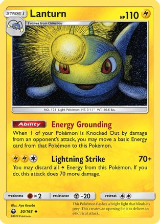 Lanturn (50)/168 Uncommon Reverse Holofoil