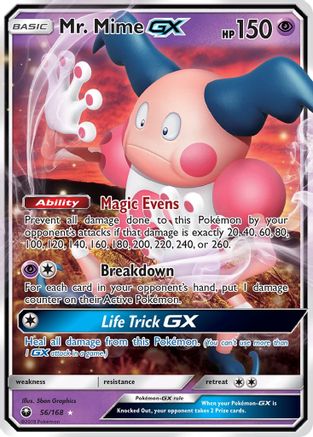 Mr. Mime GX (56)/168 Ultra Rare Holofoil