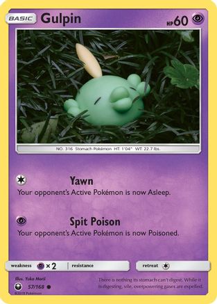 Gulpin (57)/168 Common Reverse Holofoil