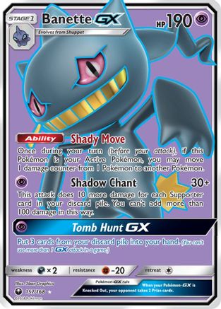 Banette GX (Full Art) (157)/168 Ultra Rare Holofoil