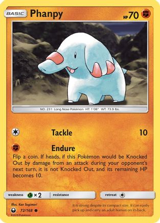 Phanpy (72)/168 Common Reverse Holofoil