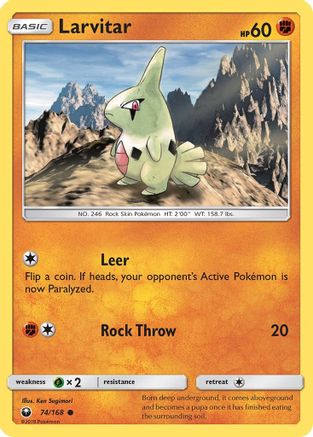 Larvitar (74)/168 Common Reverse Holofoil