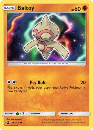 Baltoy (78)/168 Common Reverse Holofoil