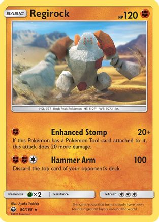 Regirock (80)/168 Rare