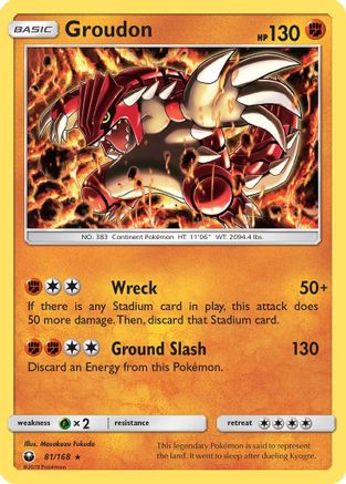 Groudon (81)/168 Holo Rare Holofoil