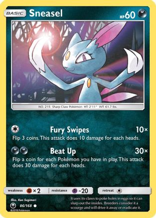 Sneasel (86)/168 Common Reverse Holofoil
