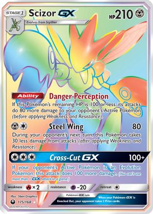 Scizor GX (Secret) (175)/168 Secret Rare Holofoil