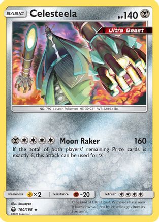 Celesteela (100)/168 Holo Rare Reverse Holofoil