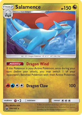 Salamence (106)/168 Holo Rare Reverse Holofoil