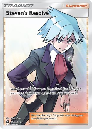 Steven's Resolve (Full Art) (165)/168 Ultra Rare Holofoil