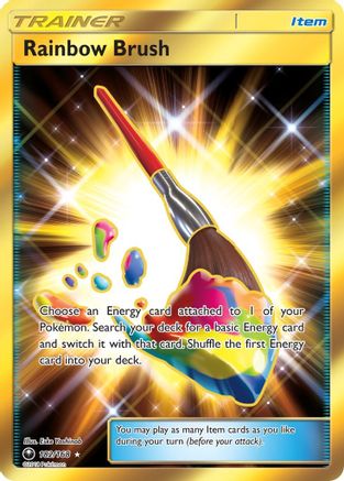 Rainbow Brush (Secret) (182)/168 Secret Rare Holofoil