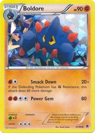 Boldore - 51/98 (Cracked Ice Holo) (51) Promo Holofoil