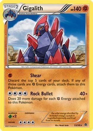 Gigalith - 53/98 (Cracked Ice Holo) (53) Promo Holofoil