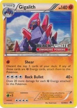 Gigalith - 53/98 (Prerelease) (53) Promo Holofoil