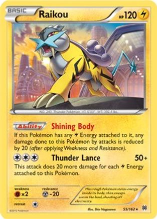 Raikou - 55/162 (Cosmos Holo) (55) Promo Holofoil