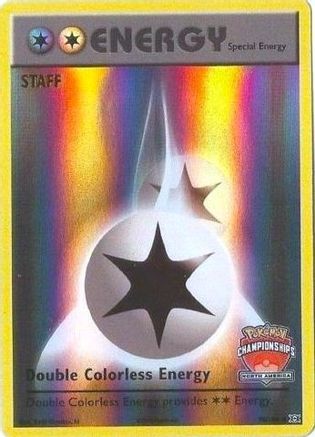 Double Colorless Energy - 90/108 (North America Championships) [Staff] (90) Promo Reverse Holofoil