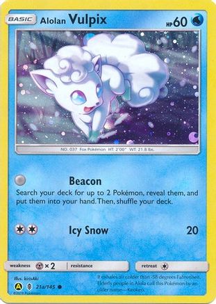 Alolan Vulpix - 21a/145 (21a)/145 Promo Holofoil