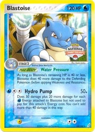 Blastoise - 14/100 (National Championships) (14) Promo