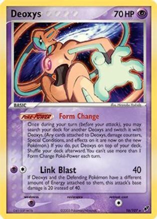 Deoxys - 16/107 (EX Deoxys) (16) Holo Rare Holofoil