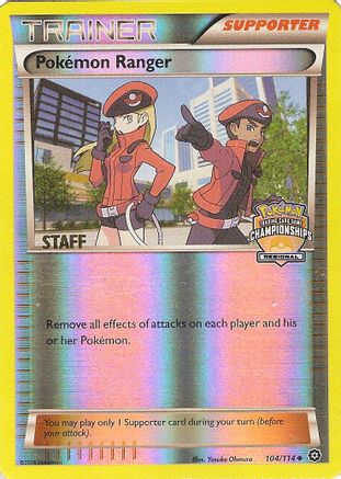 Pokemon Ranger - 104/114 (Regional Championships) [Staff] (104) Promo Reverse Holofoil