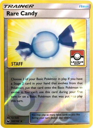 Rare Candy - 142/168 (League Cup) [Staff] (142) Promo Reverse Holofoil