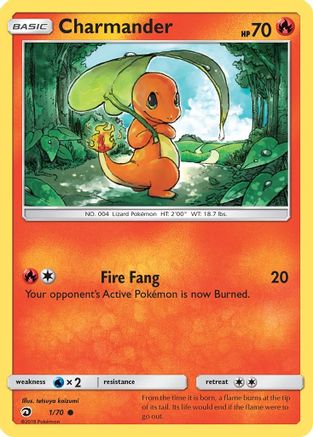Charmander (1)/70 Common Reverse Holofoil