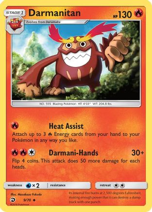 Darmanitan (9)/70 Uncommon Reverse Holofoil