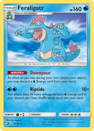 Feraligatr (24)/70 Holo Rare Holofoil