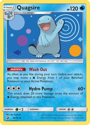 Quagsire (26)/70 Uncommon Reverse Holofoil