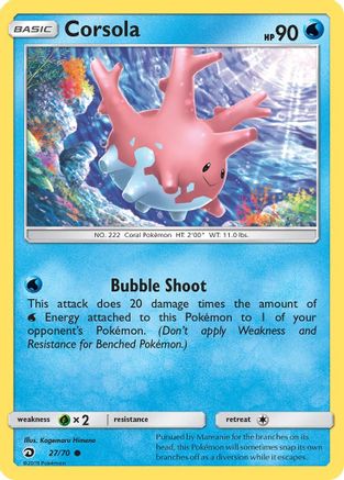 Corsola (27)/70 Common Reverse Holofoil