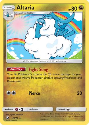 Altaria (40)/70 Holo Rare Reverse Holofoil