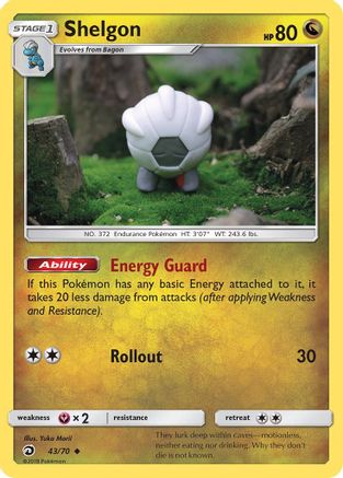Shelgon (43)/70 Uncommon Reverse Holofoil