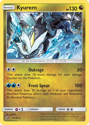 Kyurem (47)/70 Holo Rare Reverse Holofoil
