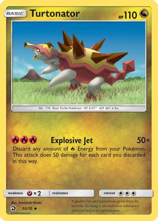 Turtonator (50)/70 Uncommon Reverse Holofoil