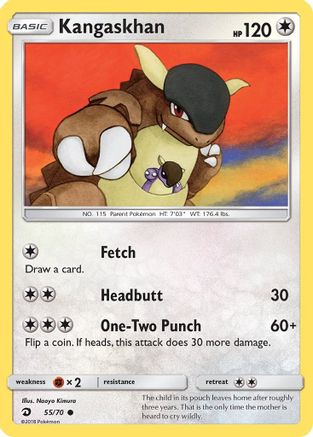 Kangaskhan (55)/70 Common Reverse Holofoil