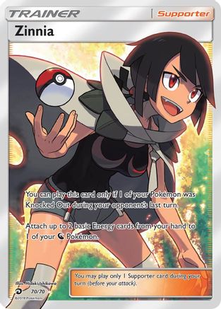 Zinnia (Full Art) (70)/70 Ultra Rare Holofoil