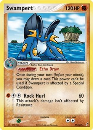 Swampert - 27/100 (EX Crystal Guardians) (27) Holo Rare Holofoil