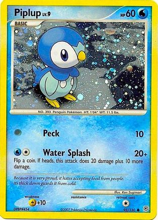Piplup - 93/130 (Cosmos Holo) (93) Promo Holofoil