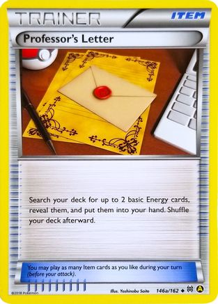 Professor's Letter - 146a/162 (146a)/162 Promo Holofoil