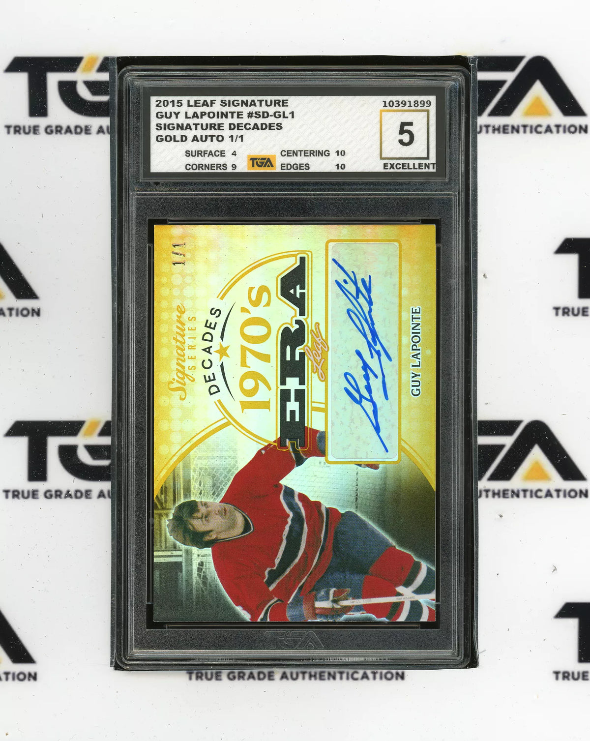 TGA 5 Guy Lapointe 1/1 Signature Decades #SD-GL1
