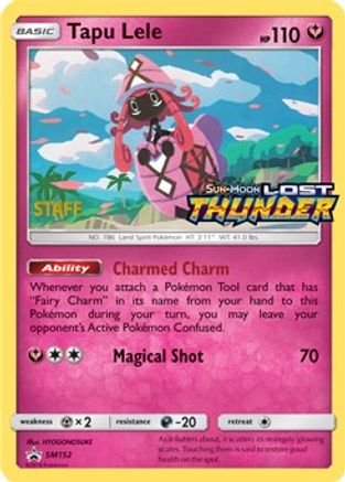 Tapu Lele - SM152 (Prerelease) [Staff] (SM152) Promo Holofoil