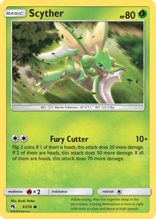 Scyther (3)/214 Common Reverse Holofoil