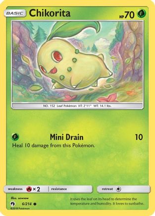 Chikorita (6) (6)/214 Common Reverse Holofoil