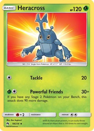Heracross (18)/214 Uncommon Reverse Holofoil
