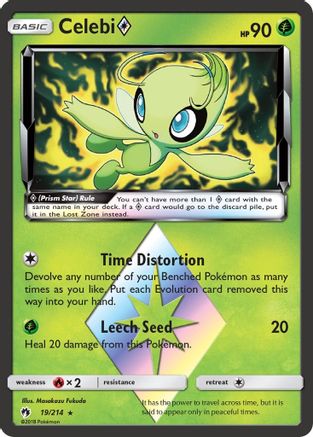 Celebi Prism Star (19)/214 Prism Rare Holofoil