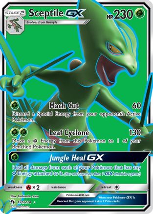 Sceptile GX (Full Art) (196)/214 Ultra Rare Holofoil