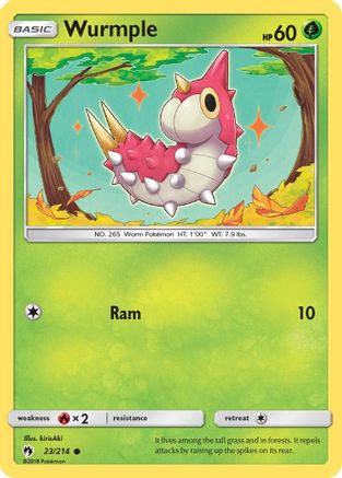 Wurmple (23) (23)/214 Common Reverse Holofoil