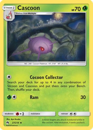 Cascoon (27)/214 Uncommon Reverse Holofoil