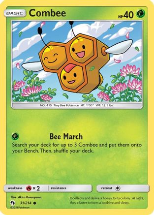 Combee (31)/214 Common Reverse Holofoil