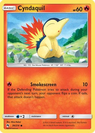 Cyndaquil (39) (39)/214 Common Reverse Holofoil